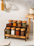 جا ادویه مکارتی استند دار درب چوبی